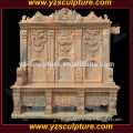 garden decoration hand carved natural stone large chair sculpture